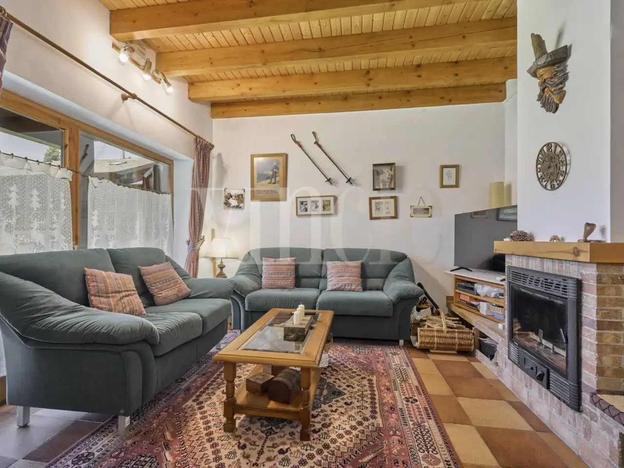 Living room of Detached homes for sale in Puigcerdà  with Heating, Parquet flooring and Terrace