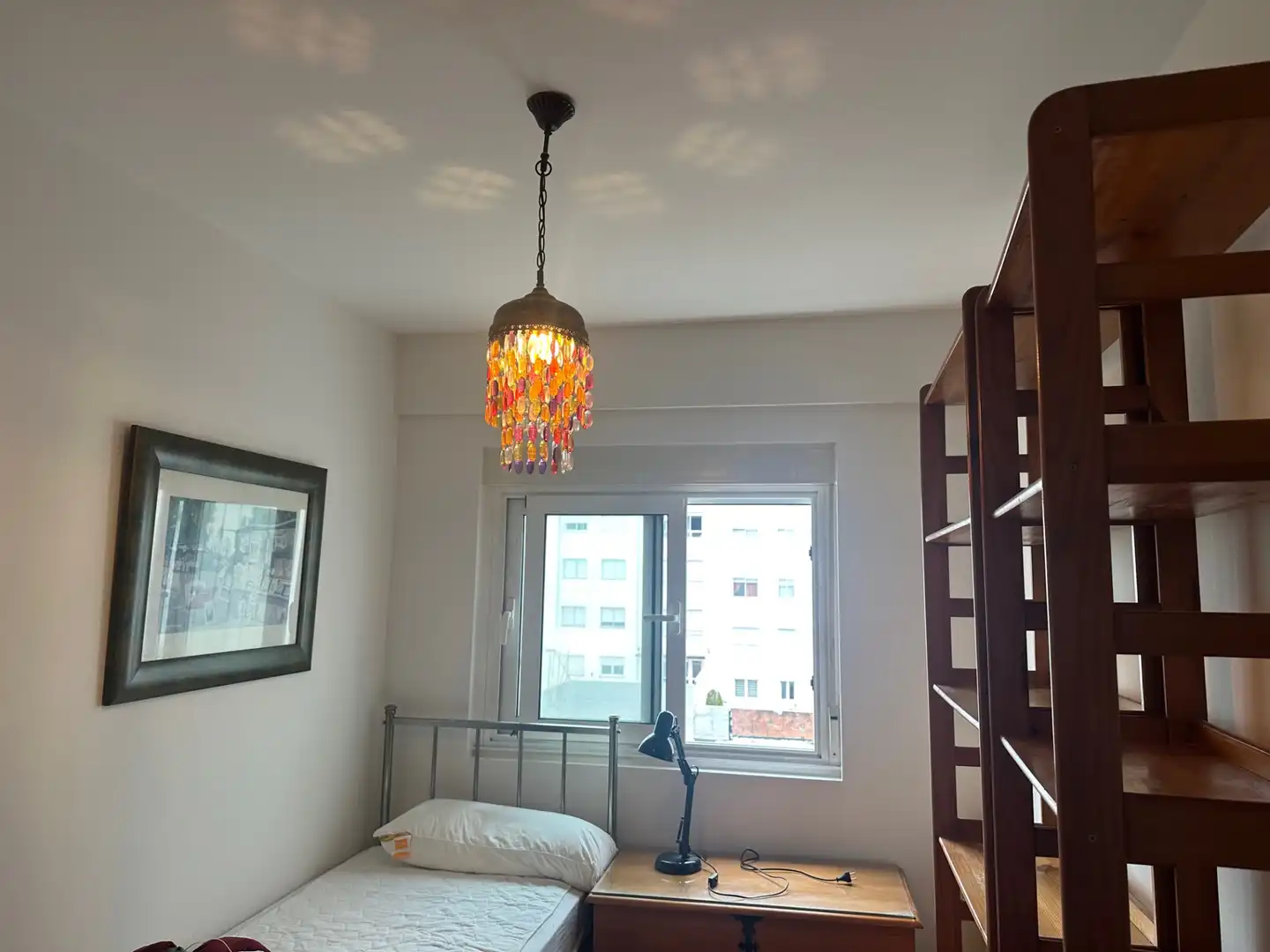 Bedroom of Flat for rent in Santiago de Compostela   with Heating, Parquet flooring and Furnished