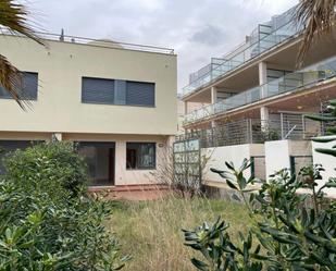 Exterior view of Single-family semi-detached for sale in San Jorge / Sant Jordi  with Air Conditioner and Terrace