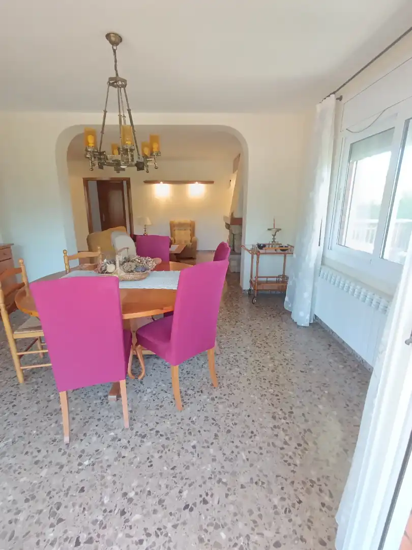 Menjador de Casa o xalet en venda en Caldes de Montbui amb Aire condicionat, Calefacció i Jardí privat
