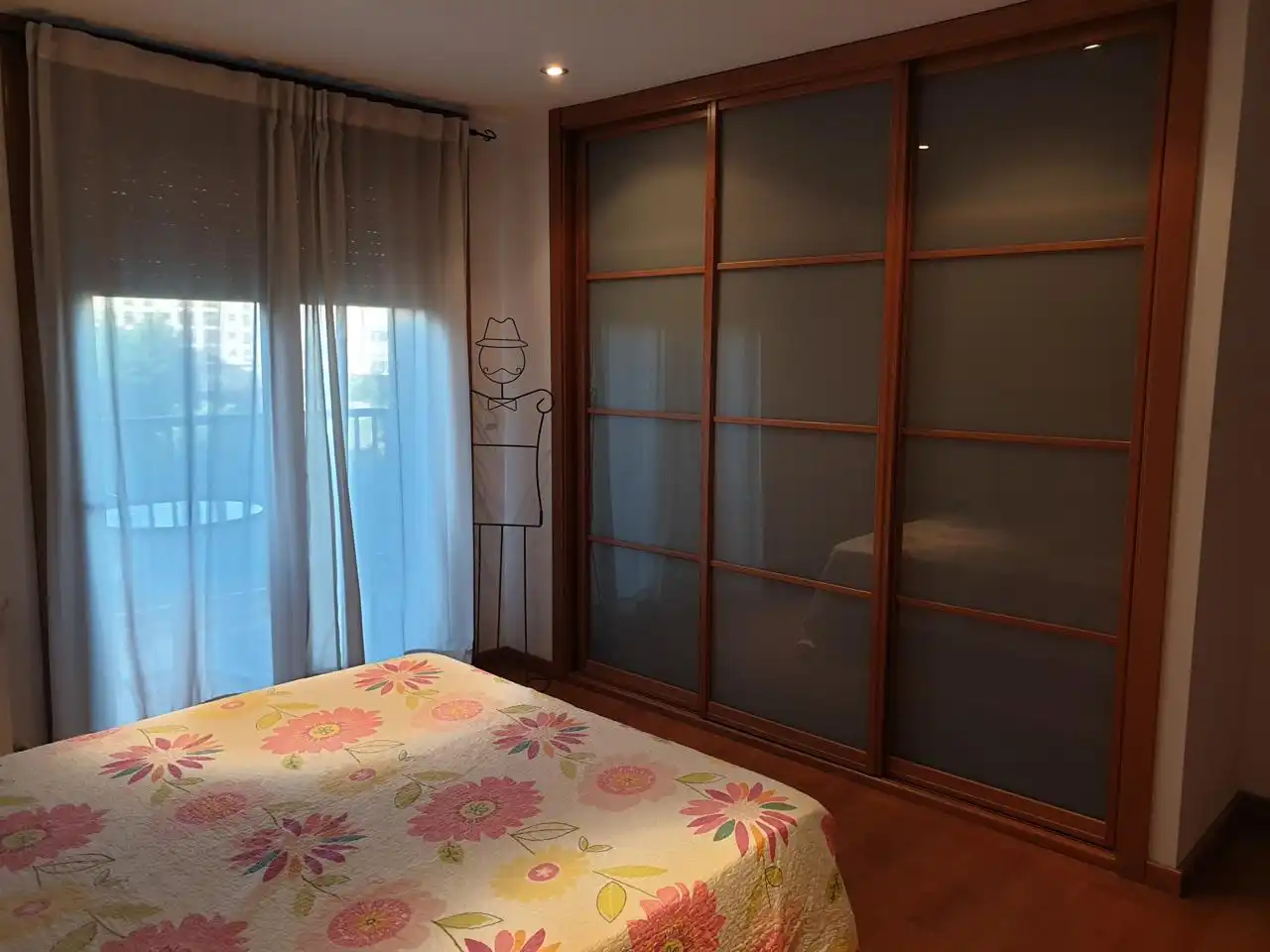 Bedroom of Flat for rent in Ourense Capital   with Heating, Parquet flooring and Terrace
