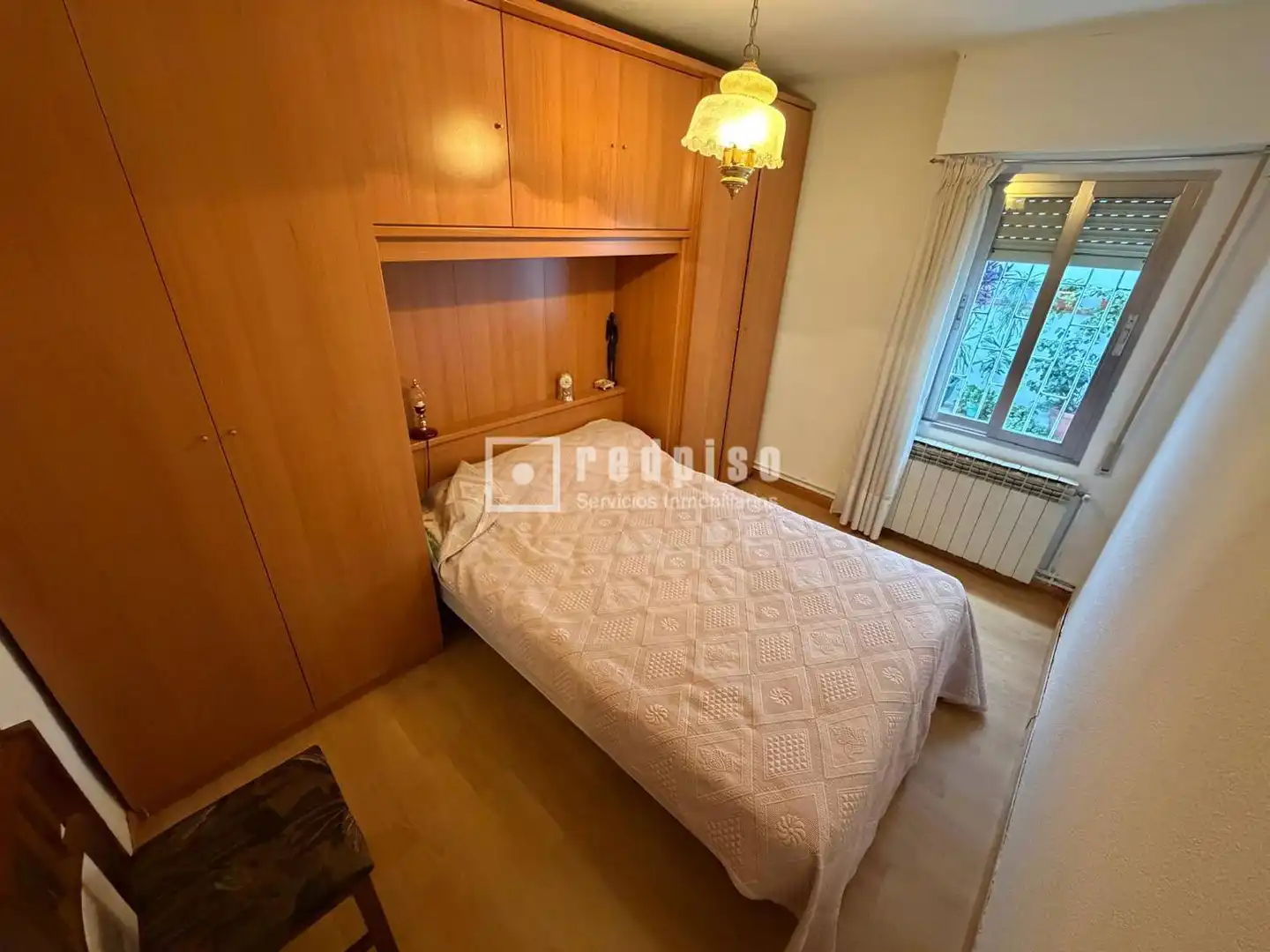 Schlafzimmer von Wohnung zur Miete in Madrid mit Heizung und Terrasse
