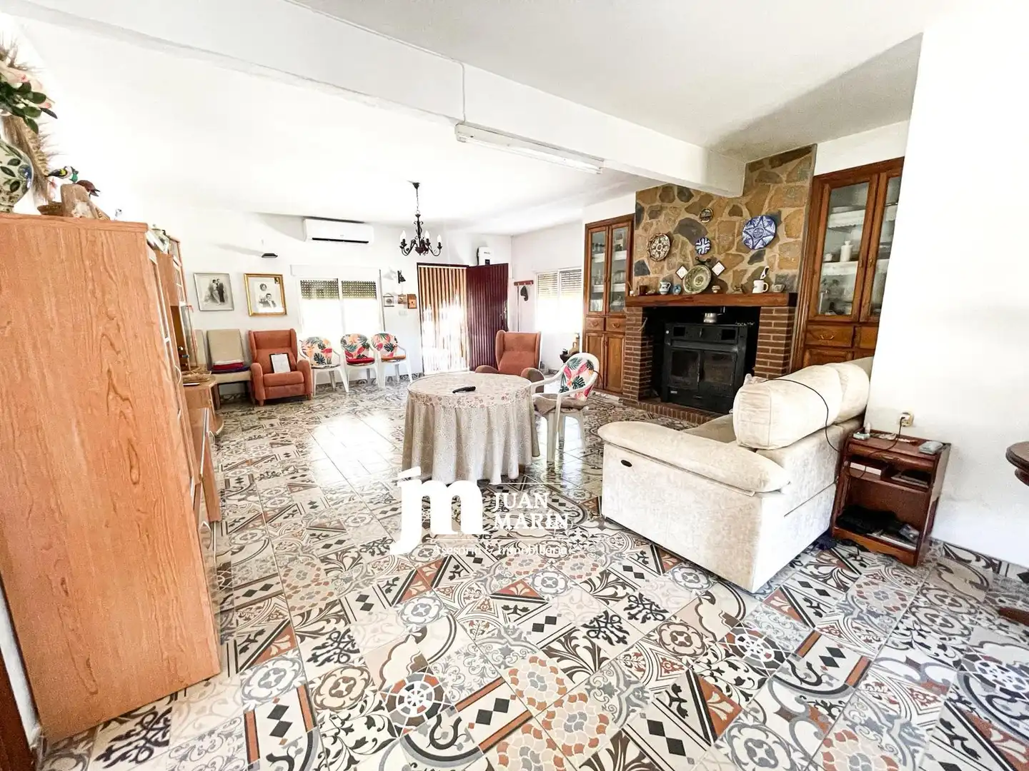 Sala d'estar de Finca rústica en venda en Ricote amb Aire condicionat, Jardí privat i Terrassa