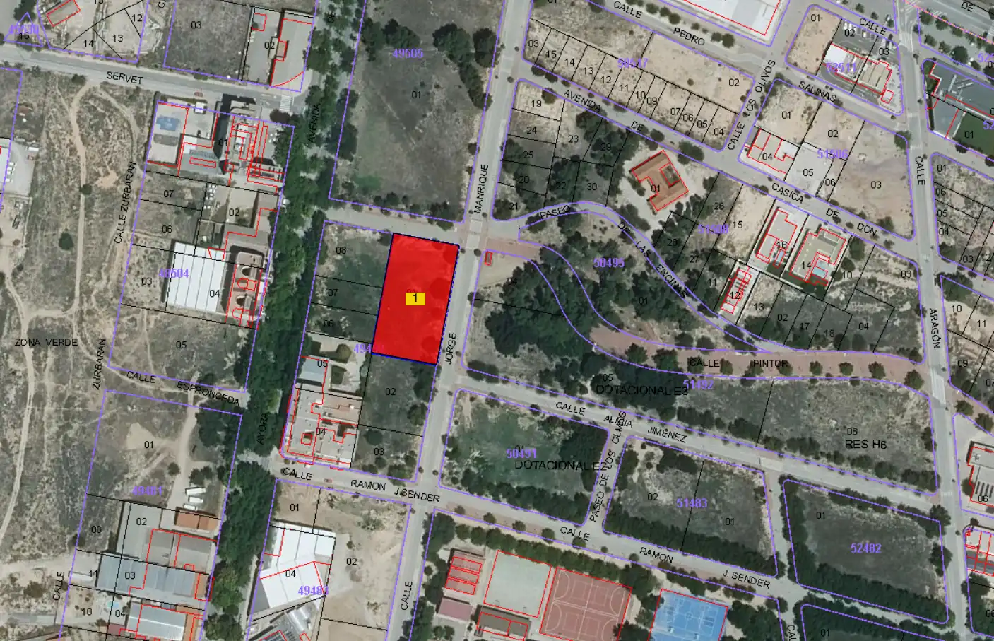 Terreno residencial en venta en Calle Jorge Manrique 7