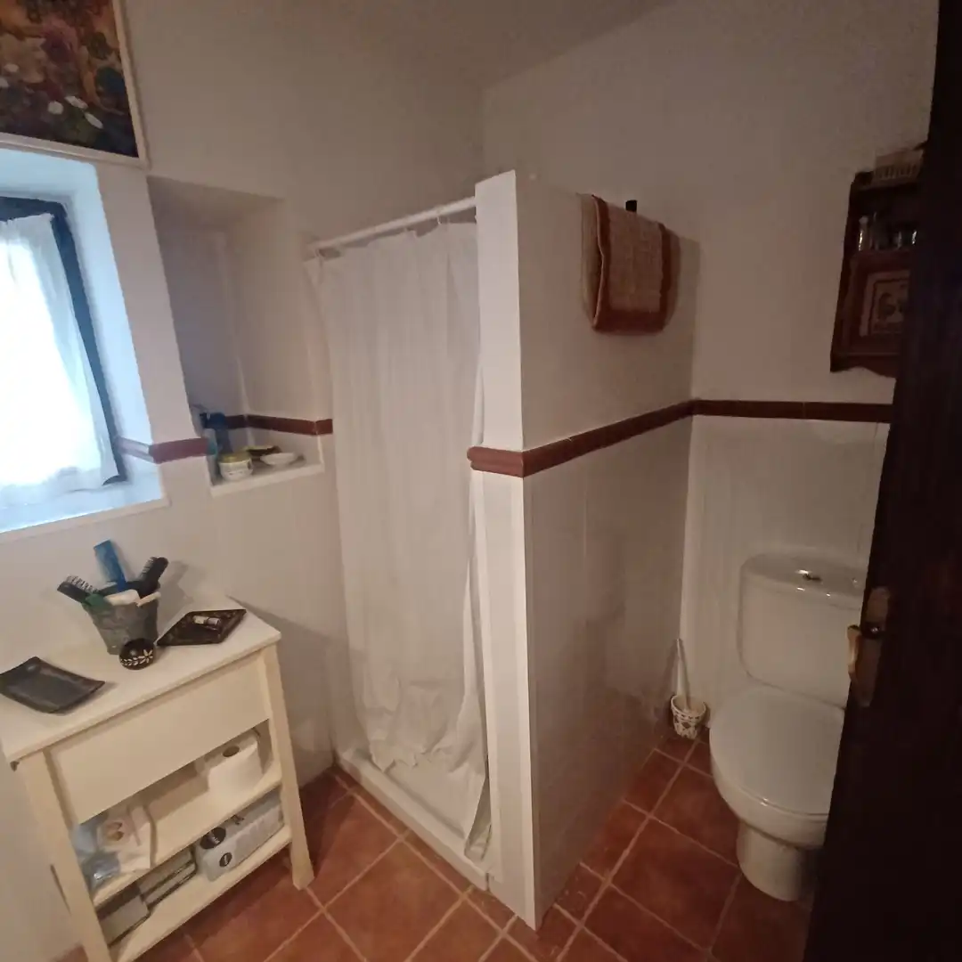 Baño de Finca rústica en venta en Villanueva del Rosario con Jardín privado, Terraza y Trastero