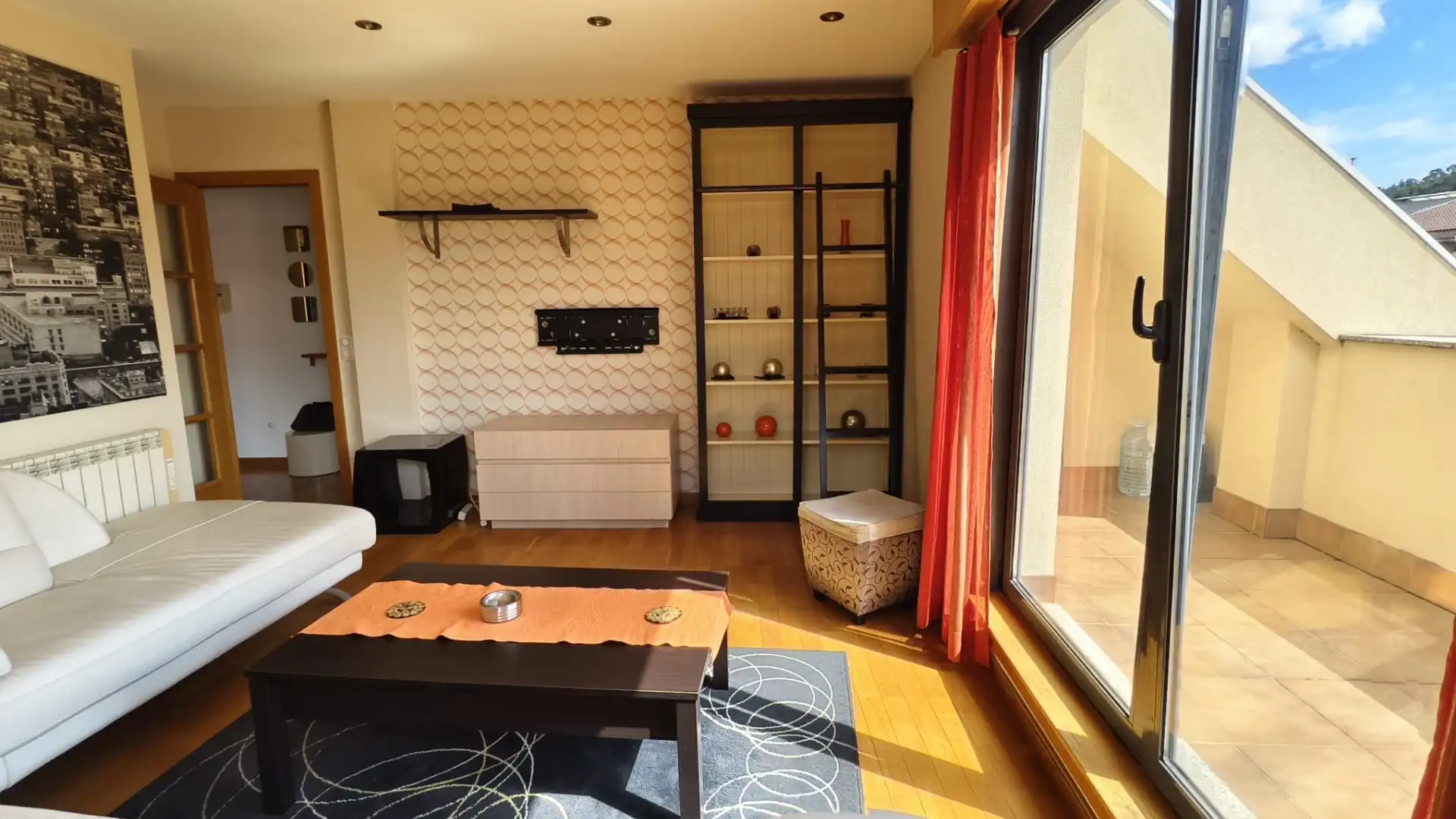 Sala de estar de Ático en venta en Oseiro