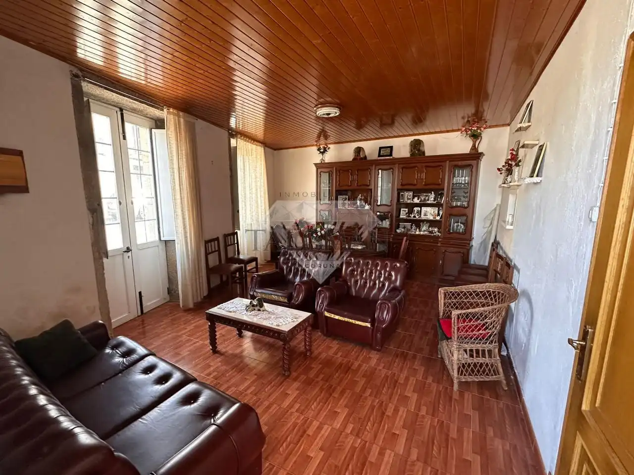 Sala de estar de Casa o chalet en venta en Agolada con Amueblado