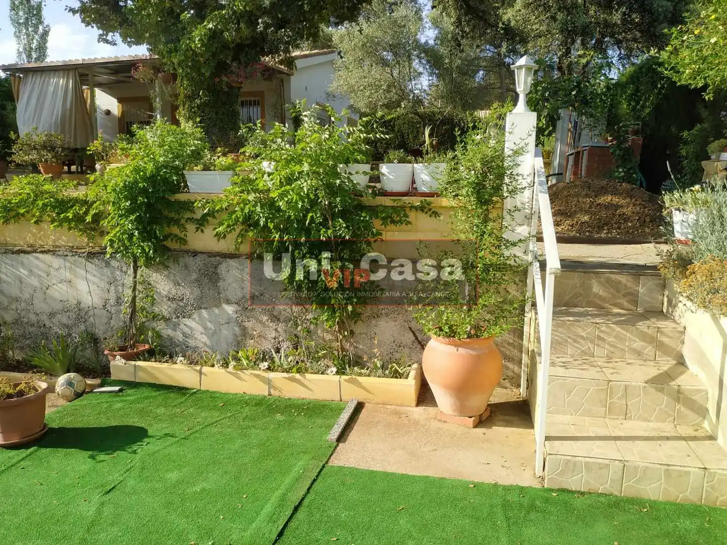 Garden of Country homes for sale in Villaharta  with Air Conditioner, Private garden and Swimming Pool