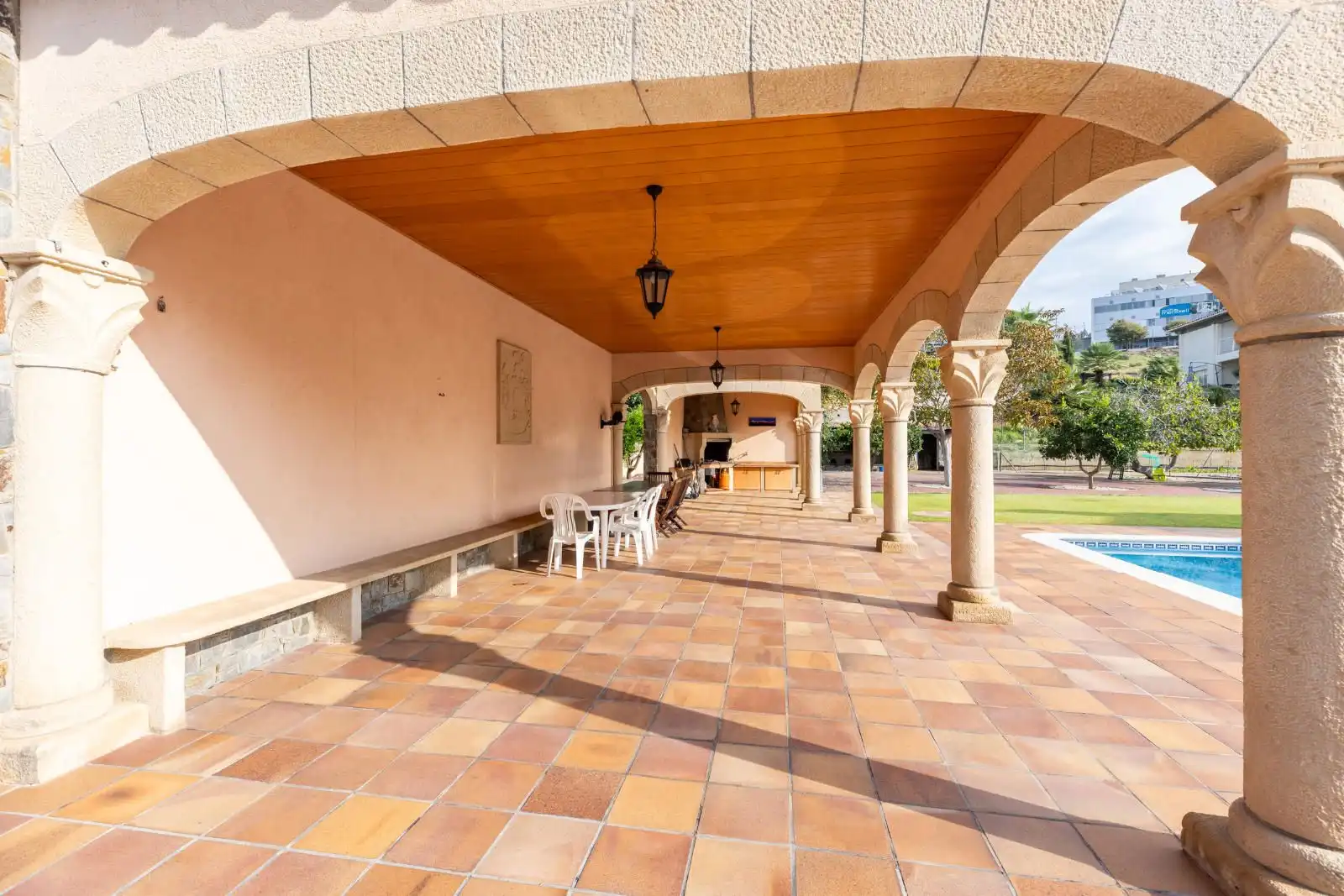 Terrassa de Casa o xalet en venda en Mataró amb Terrassa i Piscina