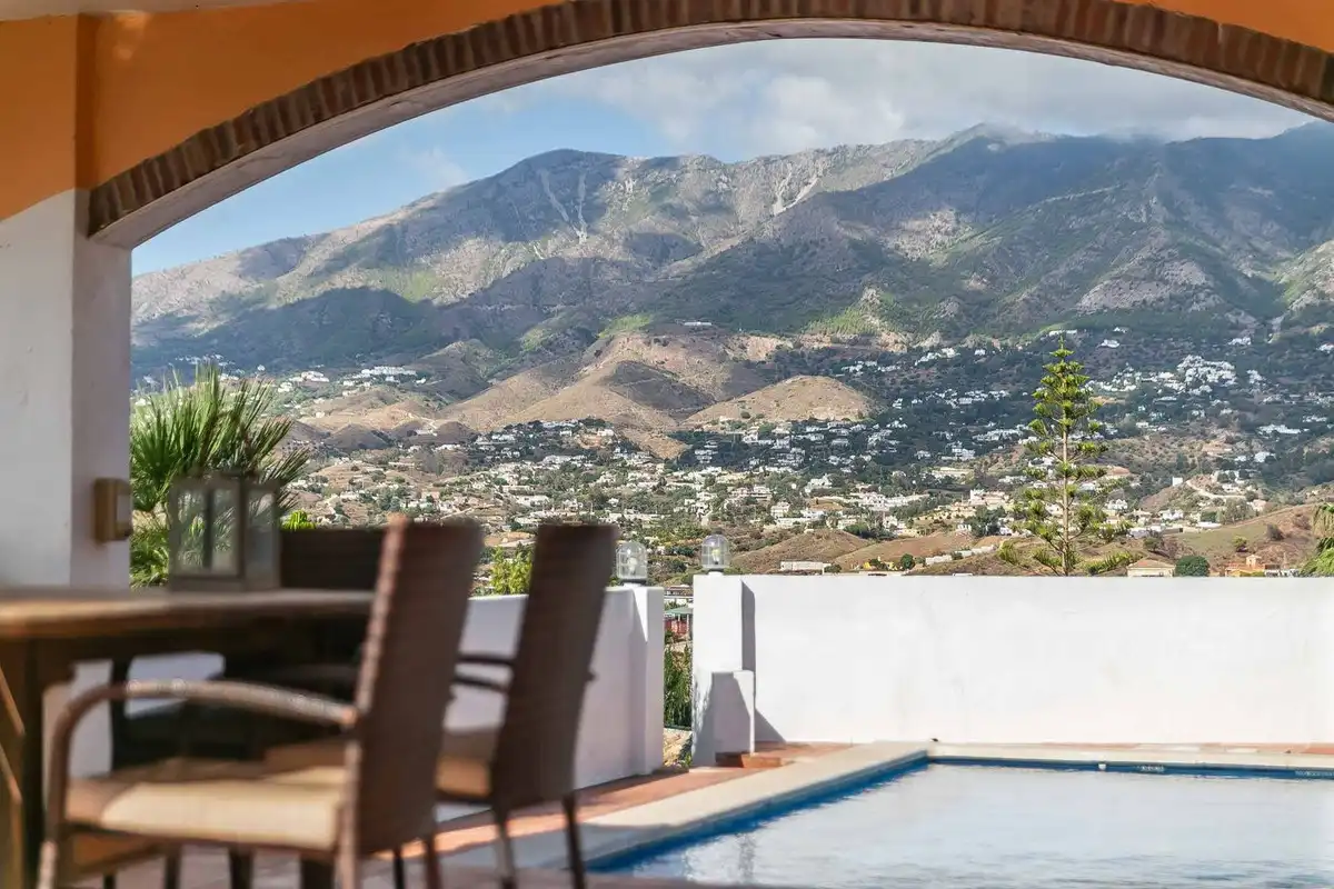 Terraza de Casa o chalet en venta en Mijas con Aire acondicionado, Calefacción y Jardín privado