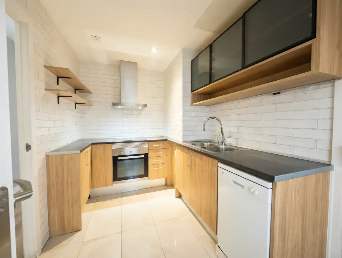 Kitchen of Flat for sale in Barcelona  with Air Conditioner, Oven and Washing machine