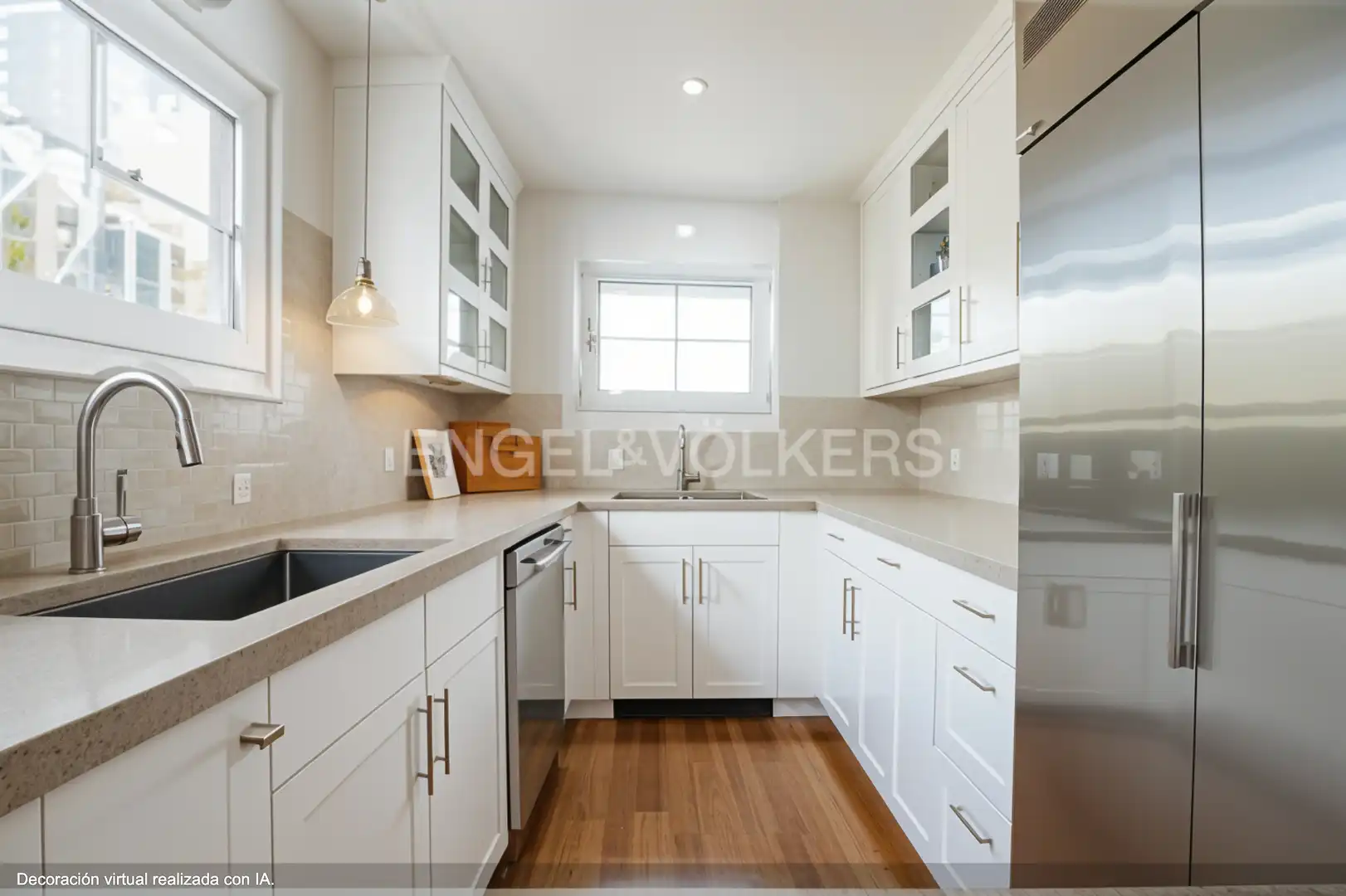 Cocina de Casa o chalet en venta en Esplugues de Llobregat con Aire acondicionado, Calefacción y Jardín privado