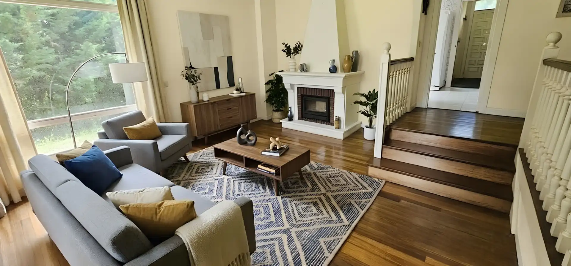 Sala d'estar de Casa o xalet en venda en Plentzia amb Calefacció, Jardí privat i Parquet