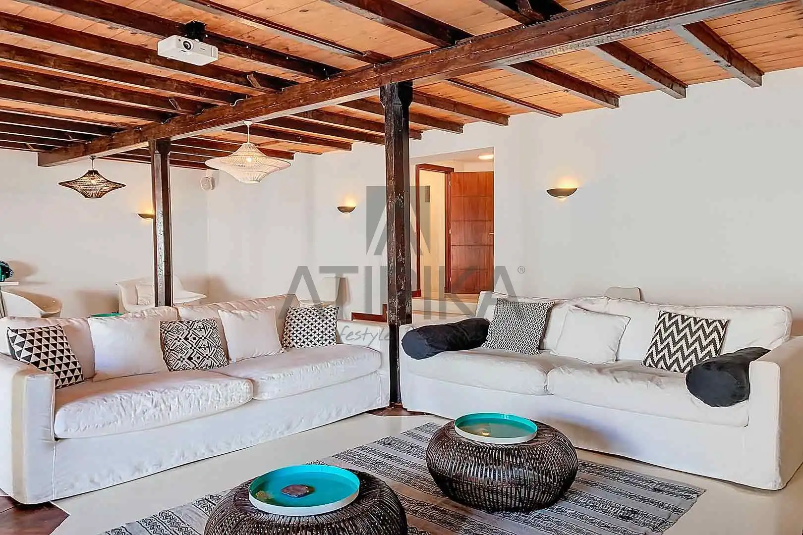 Sala d'estar de Casa o xalet en venda en Maó - Mahón amb Aire condicionat, Terrassa i Piscina