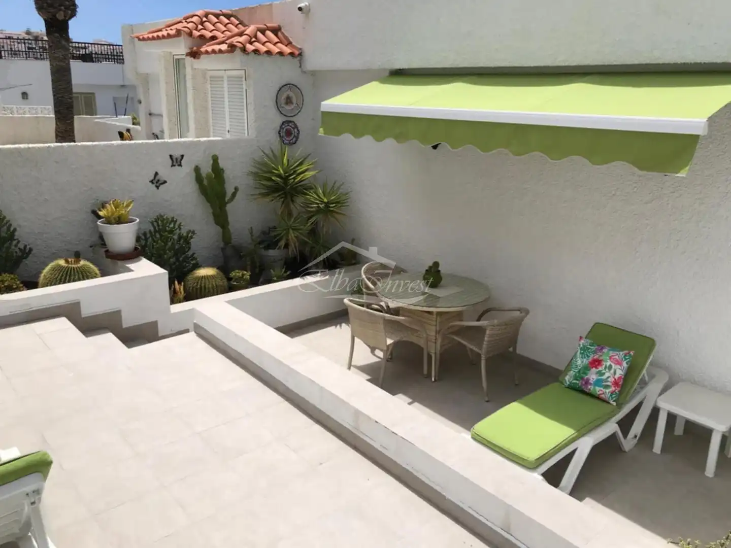 Terrasse von Dachboden zur Miete in Santiago del Teide mit Terrasse und Möbliert