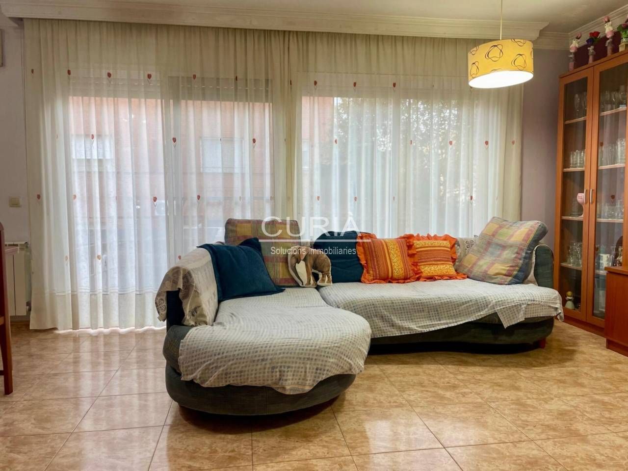 Living room of Single-family semi-detached for sale in Montoliu de Lleida  with Heating, Private garden and Furnished