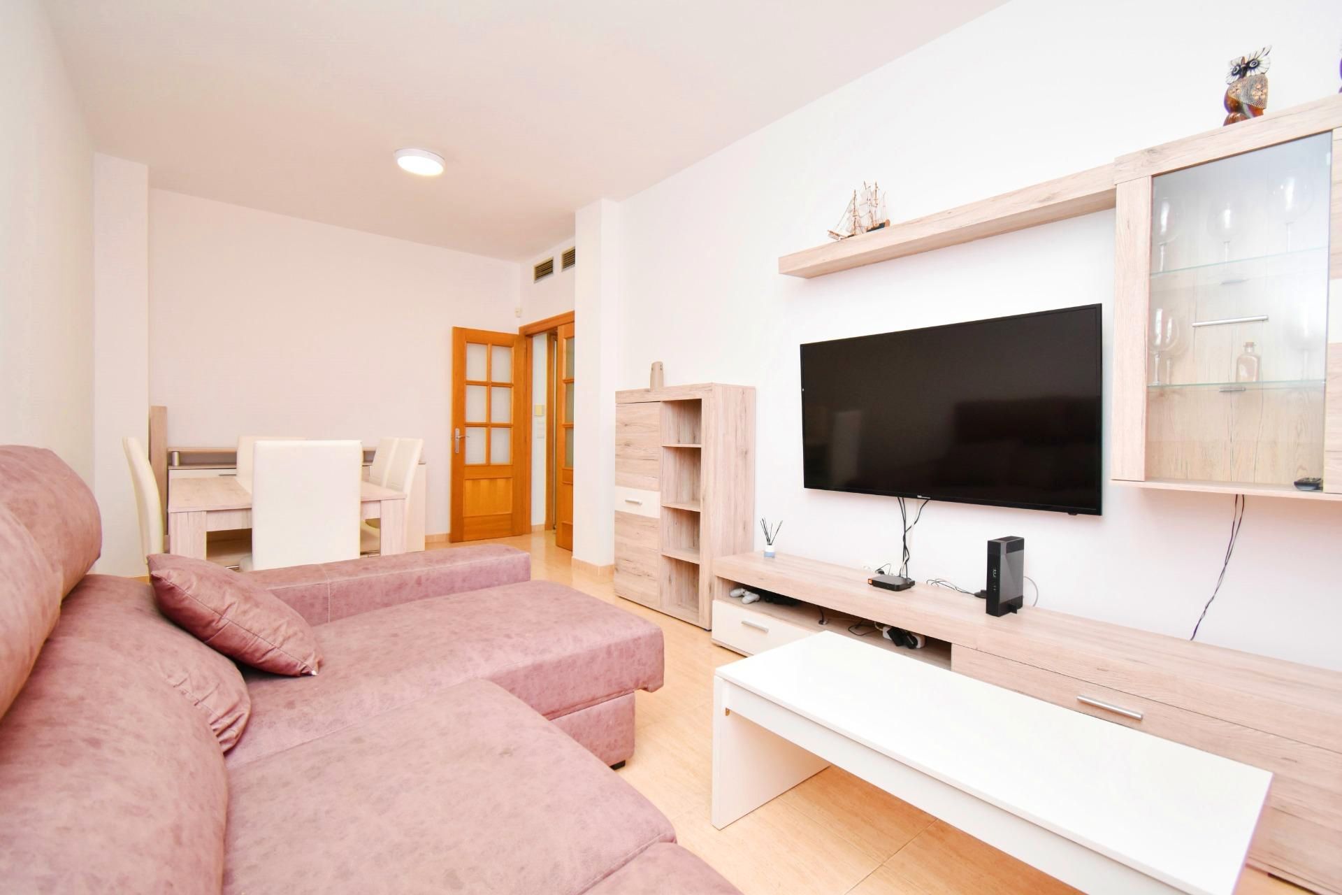 Sala d'estar de Pis en venda en El Ejido amb Aire condicionat i Terrassa