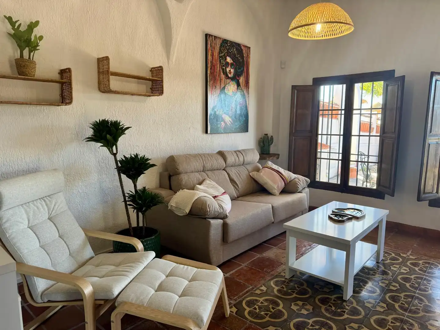 Living room of Country homes for sale in Vélez-Málaga  with Air Conditioner, Heating and Private garden