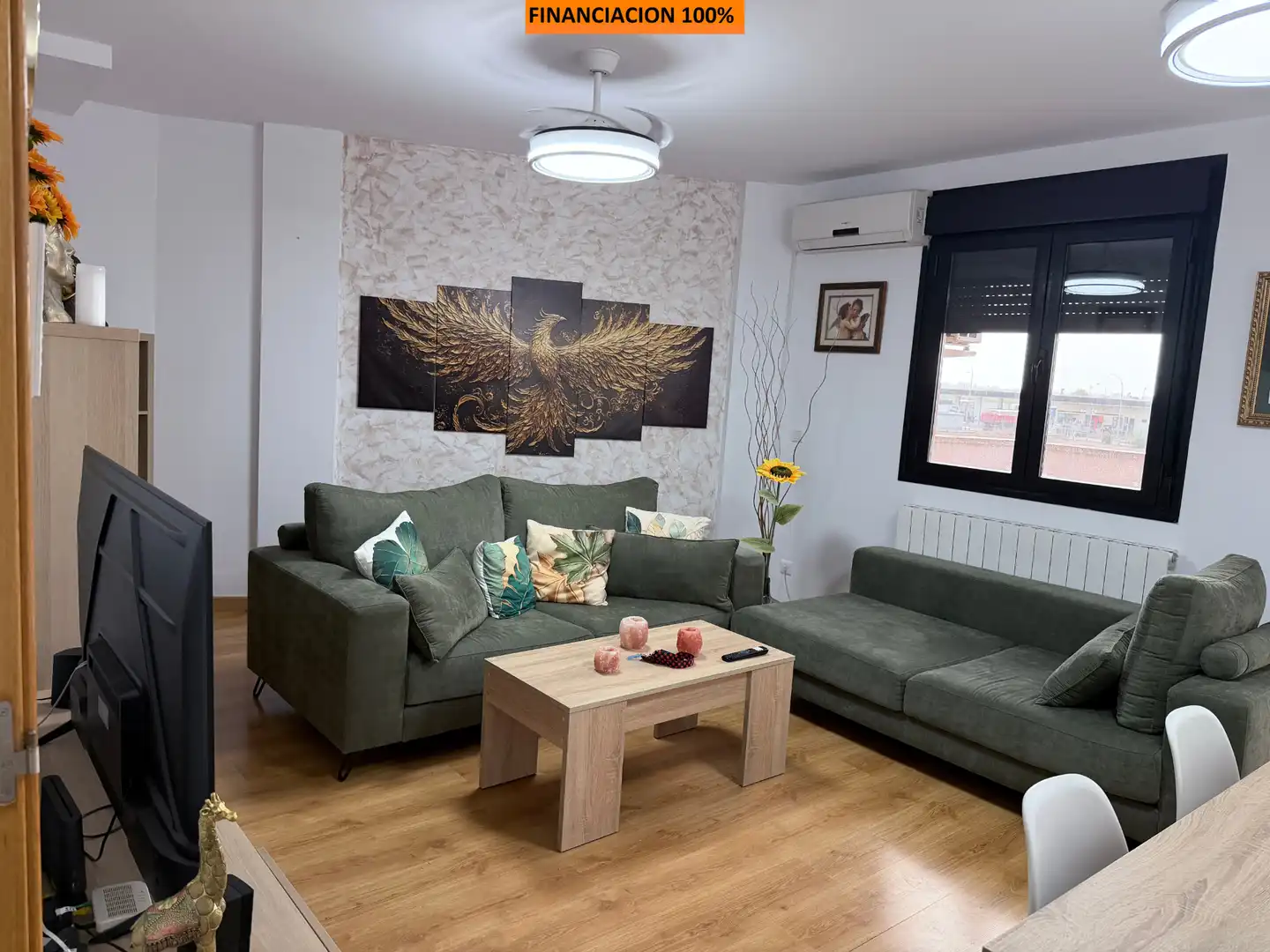 Sala de estar de Dúplex en venta en Zaragoza con Aire acondicionado, Calefacción y Terraza