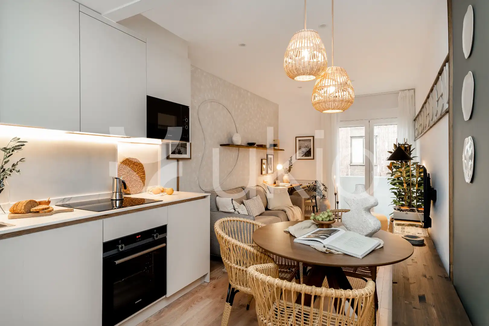 Kitchen of Apartments for rent in Madrid  with Air Conditioner, Heating and Furnished