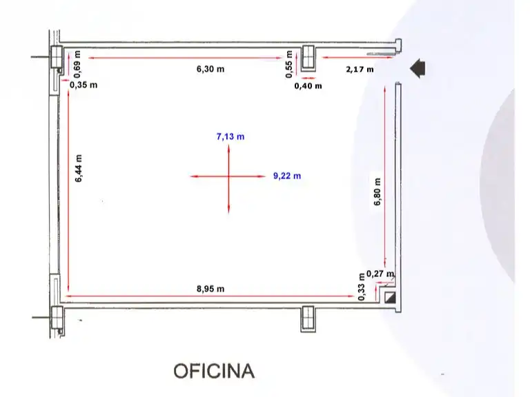 Oficina de lloguer en Avenida Juan Diego