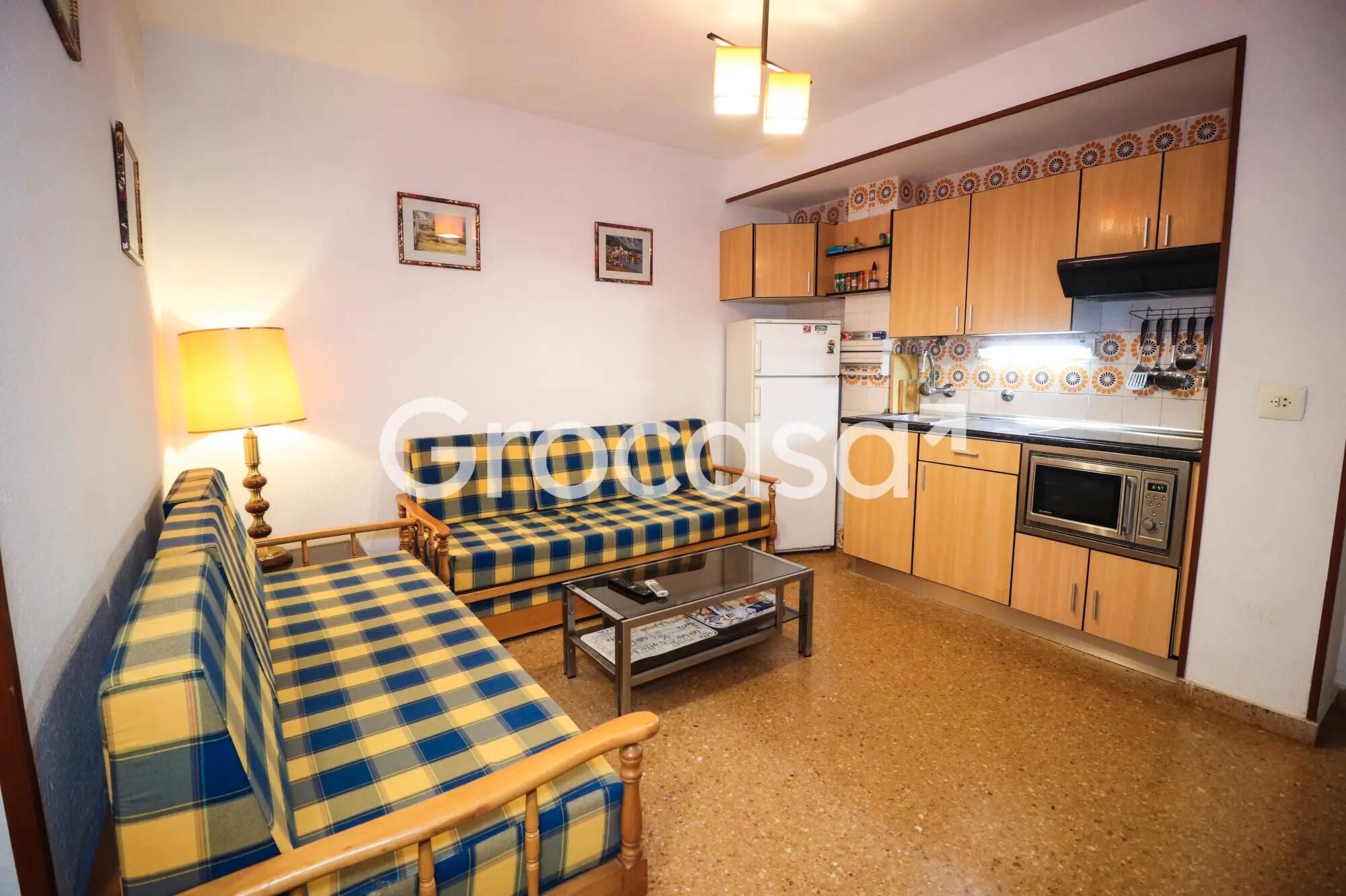 Living room of Flat for sale in Canet d'En Berenguer  with Air Conditioner, Heating and Furnished