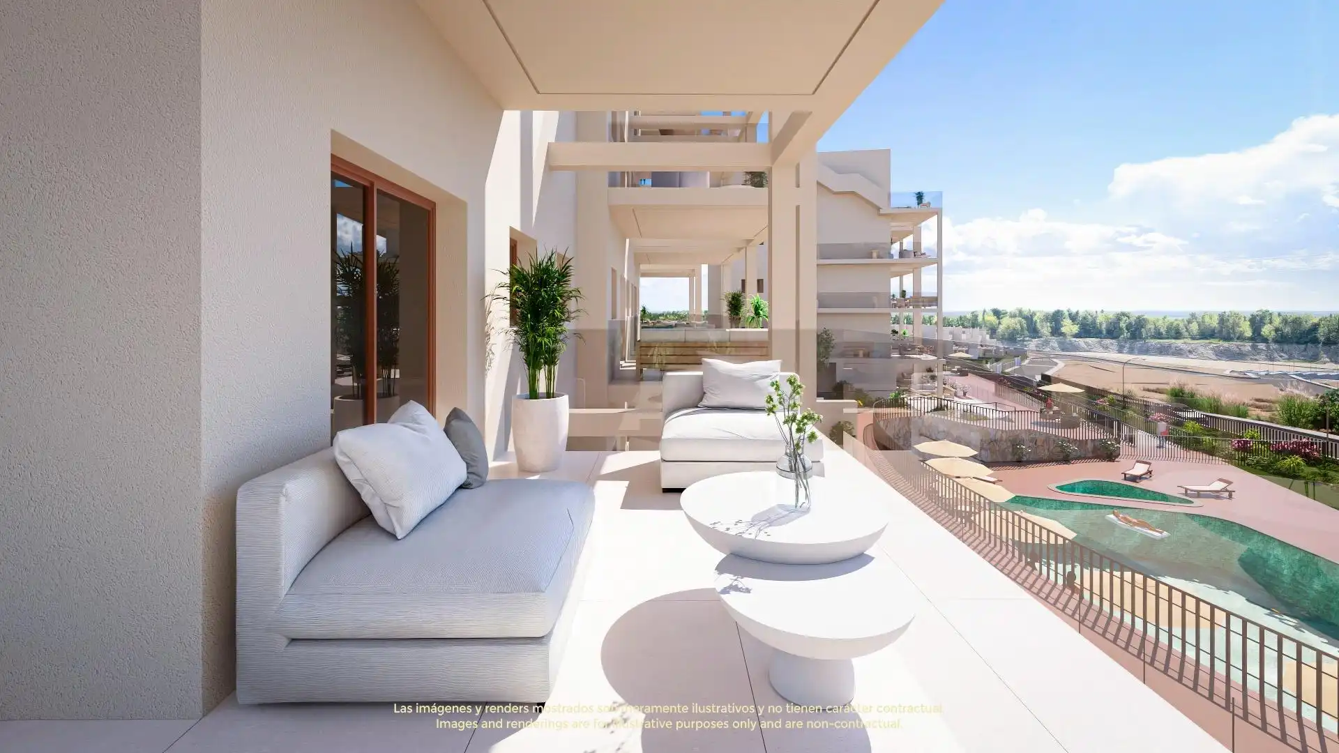 Terraza de Apartamento en venta en Murcia con Aire acondicionado, Calefacción y Jardín privado