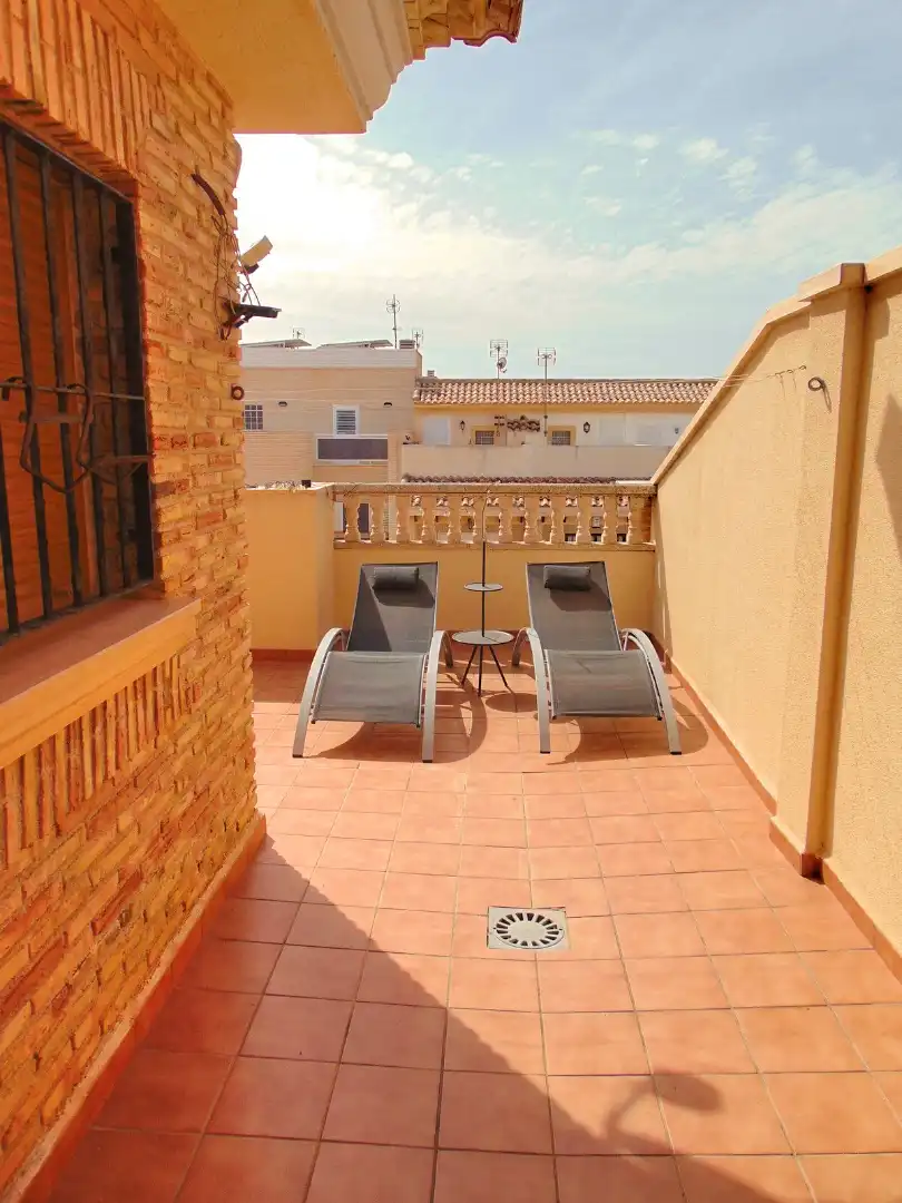 Terrassa de Casa adosada en venda en San Pedro del Pinatar amb Aire condicionat, Calefacció i Terrassa