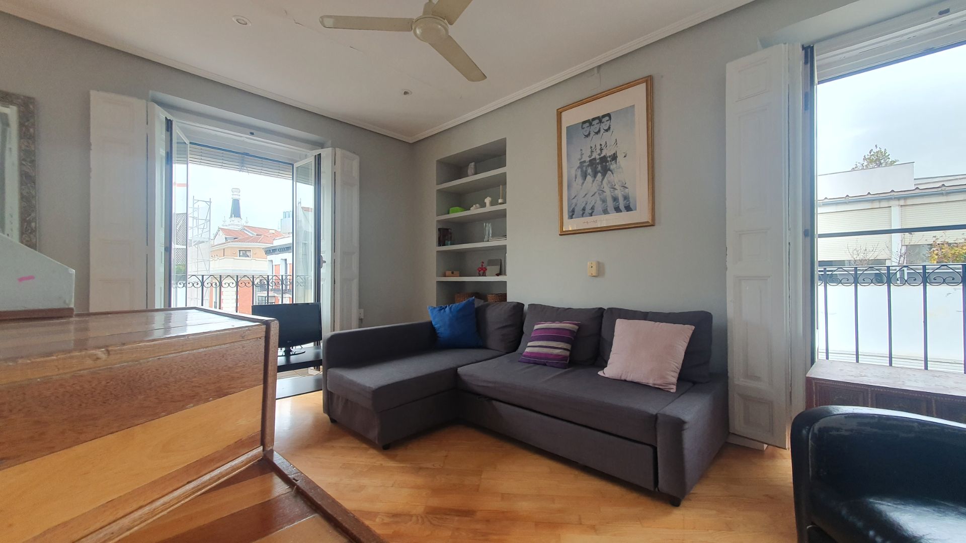 Living room of Attic for sale in  Madrid Capital  with Air Conditioner, Heating and Terrace
