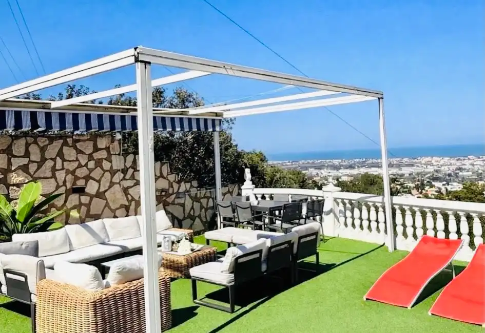 Terrace of Houses for rent in Dénia  with Air Conditioner, Heating and Private garden