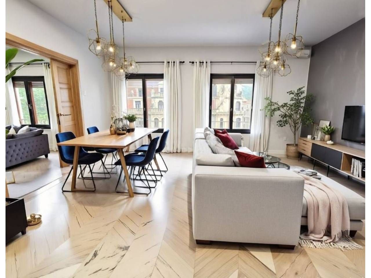 Living room of Flat for sale in Bilbao   with Heating, Terrace and Storage room