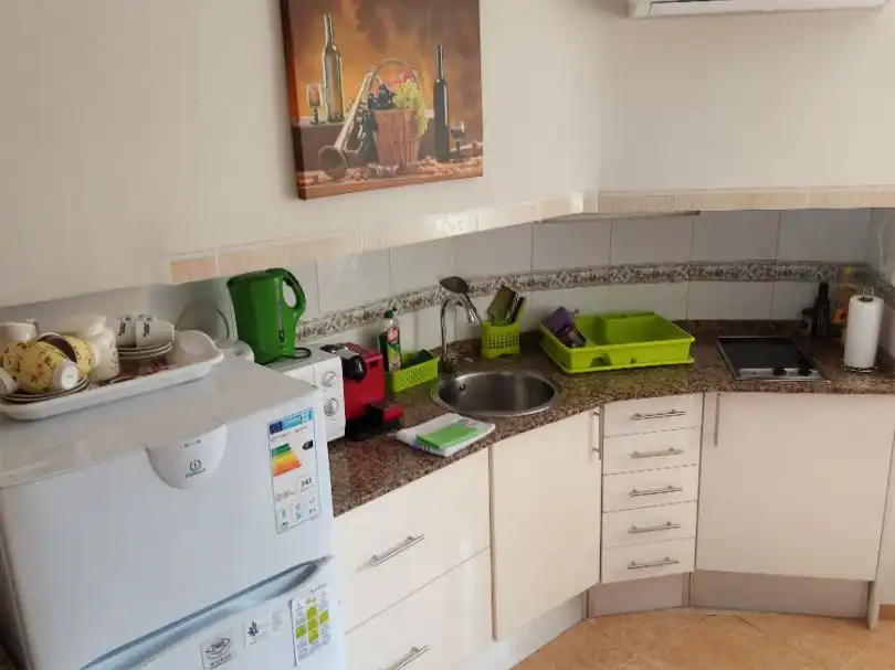 Cuina de Estudi de lloguer en Vila-seca amb Aire condicionat, Moblat i Rentadora