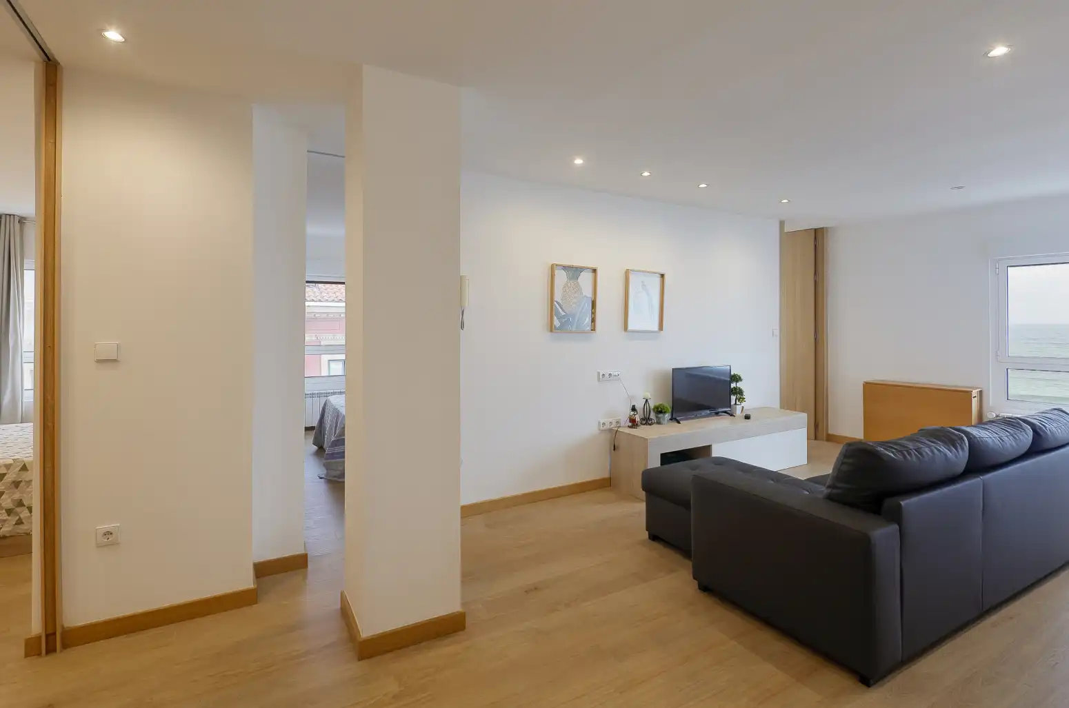 Sala de estar de Piso de alquiler en Gijón  con Calefacción y Amueblado