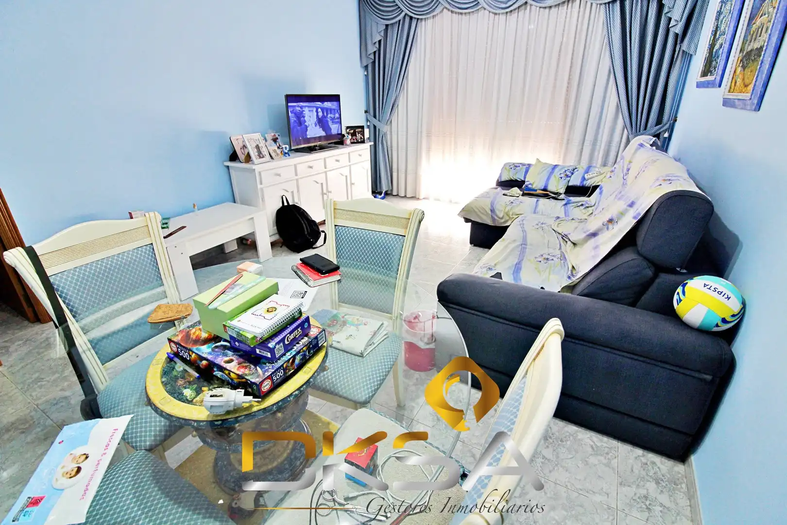 Wohnzimmer von Wohnung zum Verkauf in Castellón de la Plana / Castelló de la Plana mit Klimaanlage, Heizung und Abstellraum