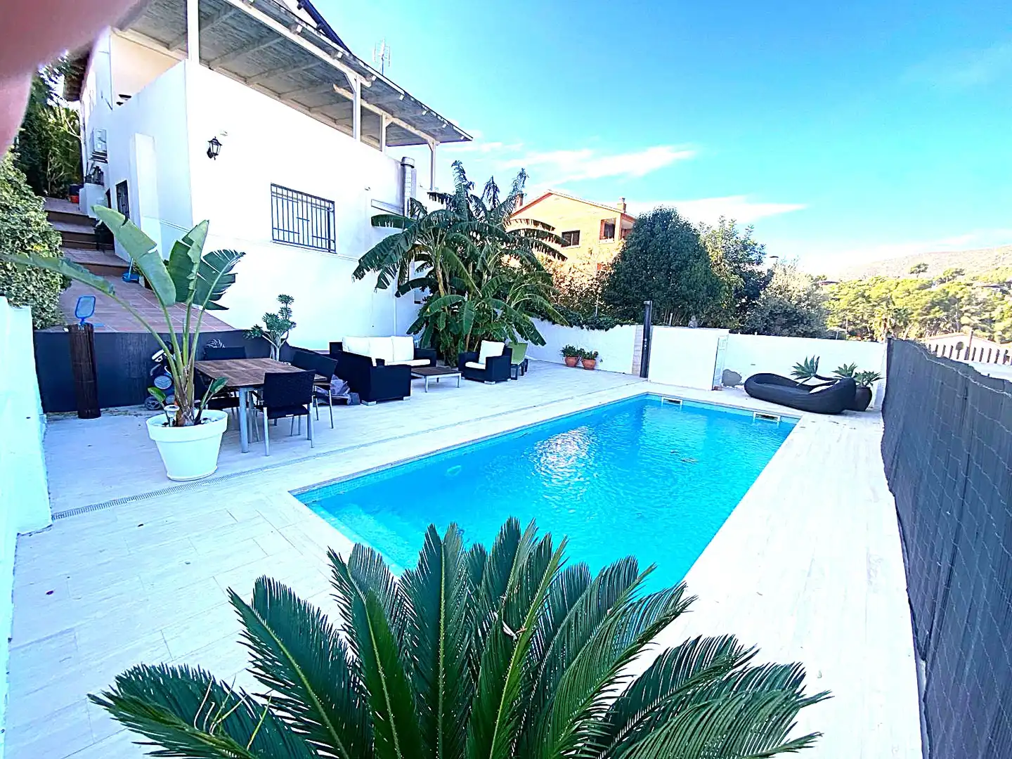 Swimming pool of Houses for sale in Castelldefels  with Air Conditioner, Heating and Private garden
