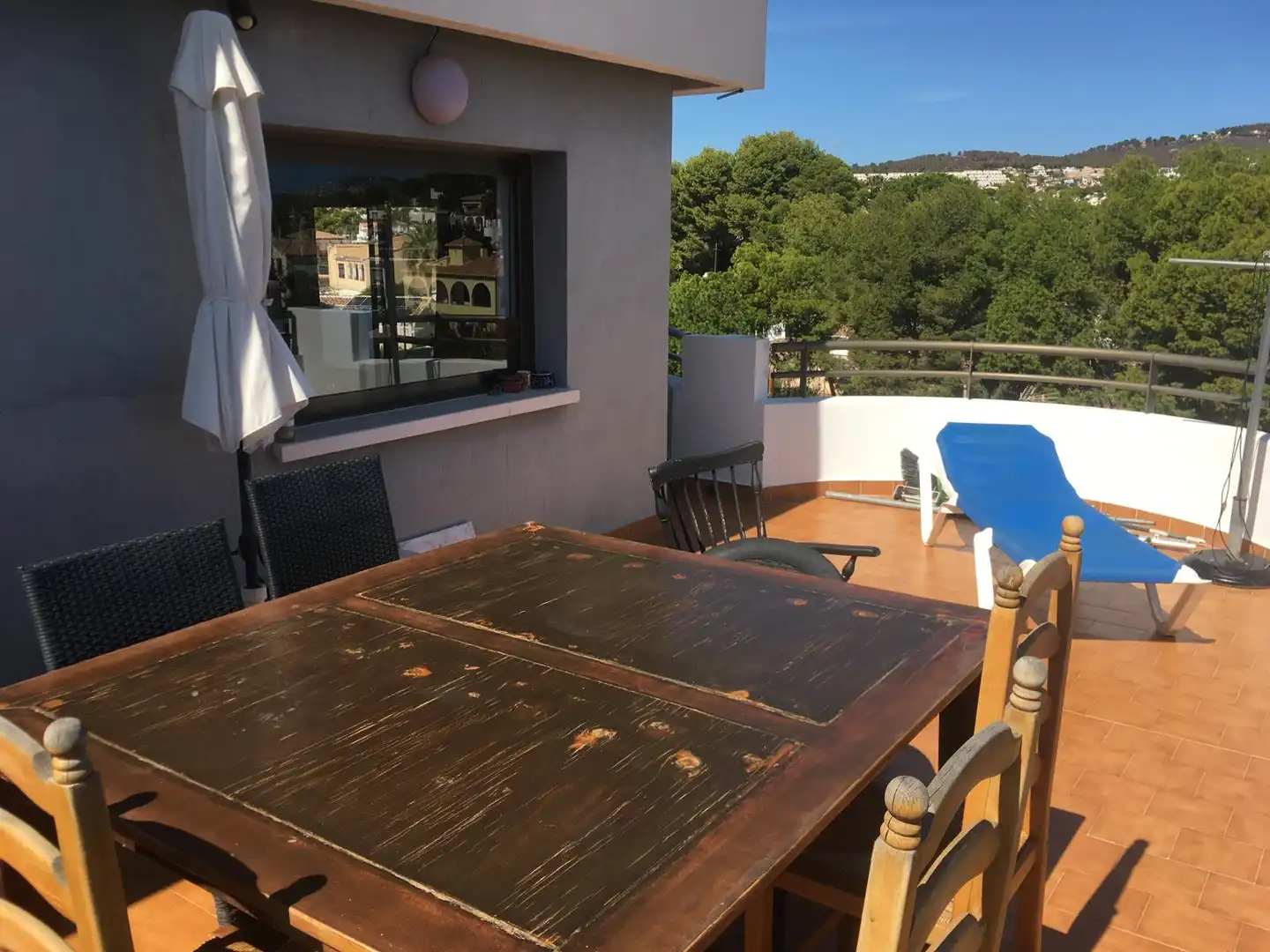 Terrace of Apartments for sale in Calpe / Calp  with Air Conditioner, Heating and Private garden