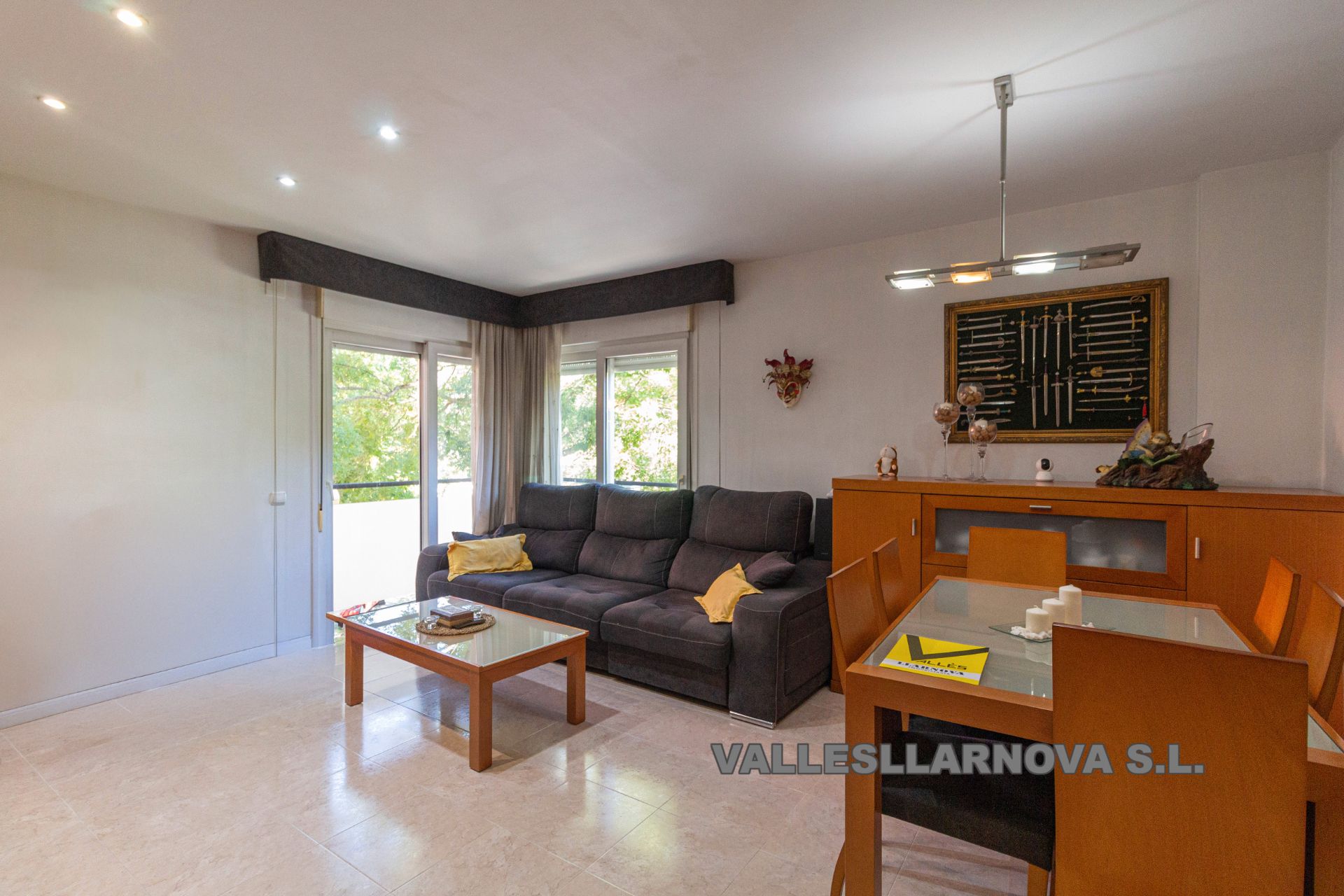 Living room of Flat for sale in Mollet del Vallès  with Heating, Parquet flooring and Balcony