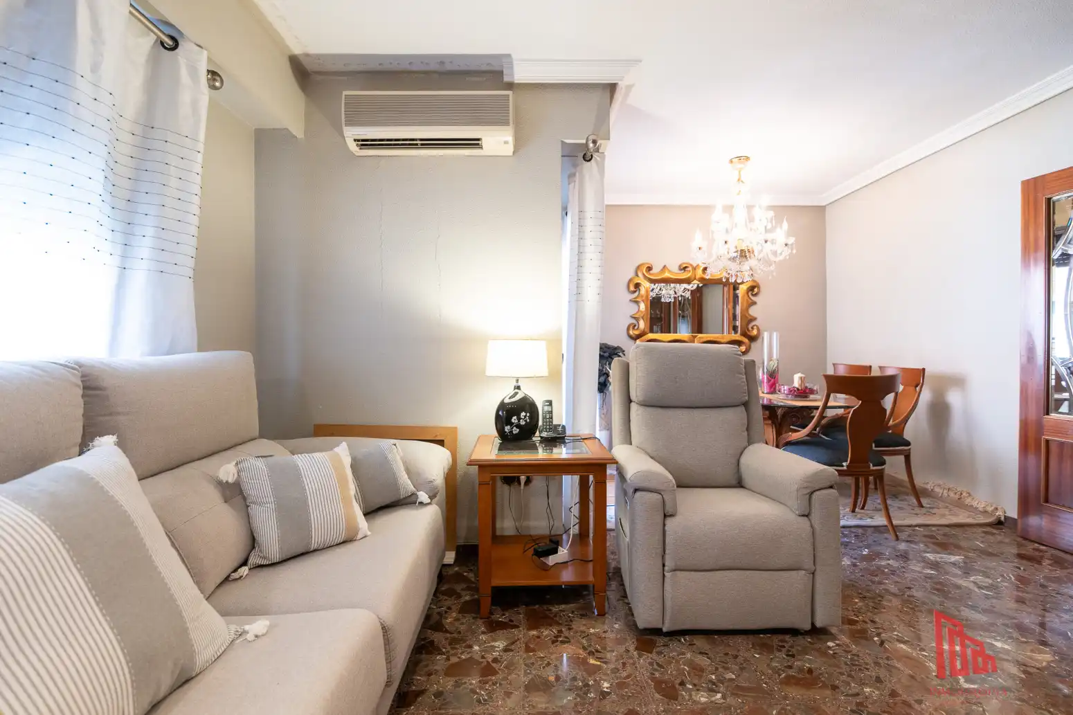 Sala d'estar de Pis en venda en Catarroja amb Aire condicionat, Calefacció i Jardí privat