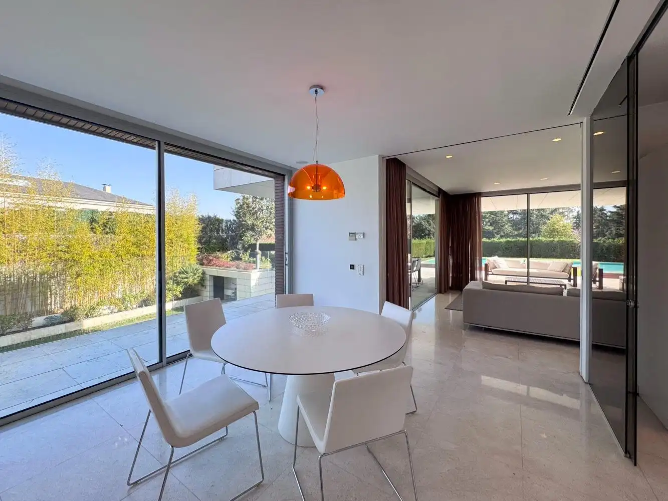 Dining room of Houses for sale in Madrid  with Air Conditioner, Heating and Private garden