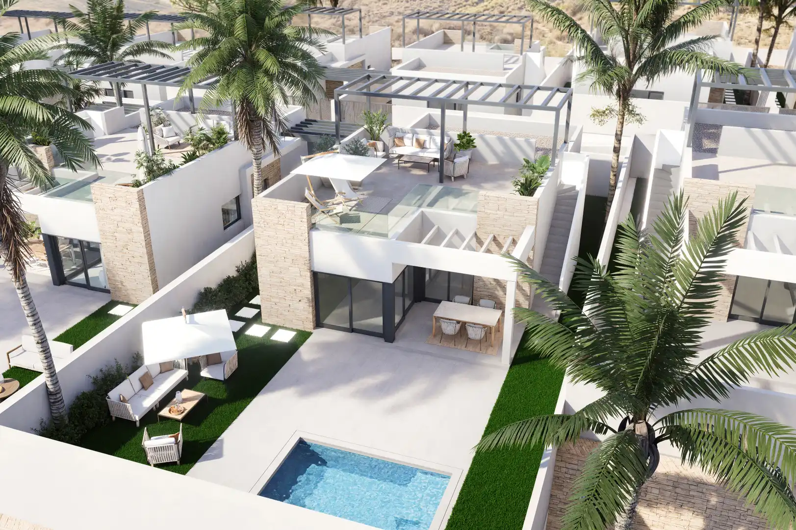 Exterior view of Houses for sale in Vera  with Air Conditioner, Heating and Private garden