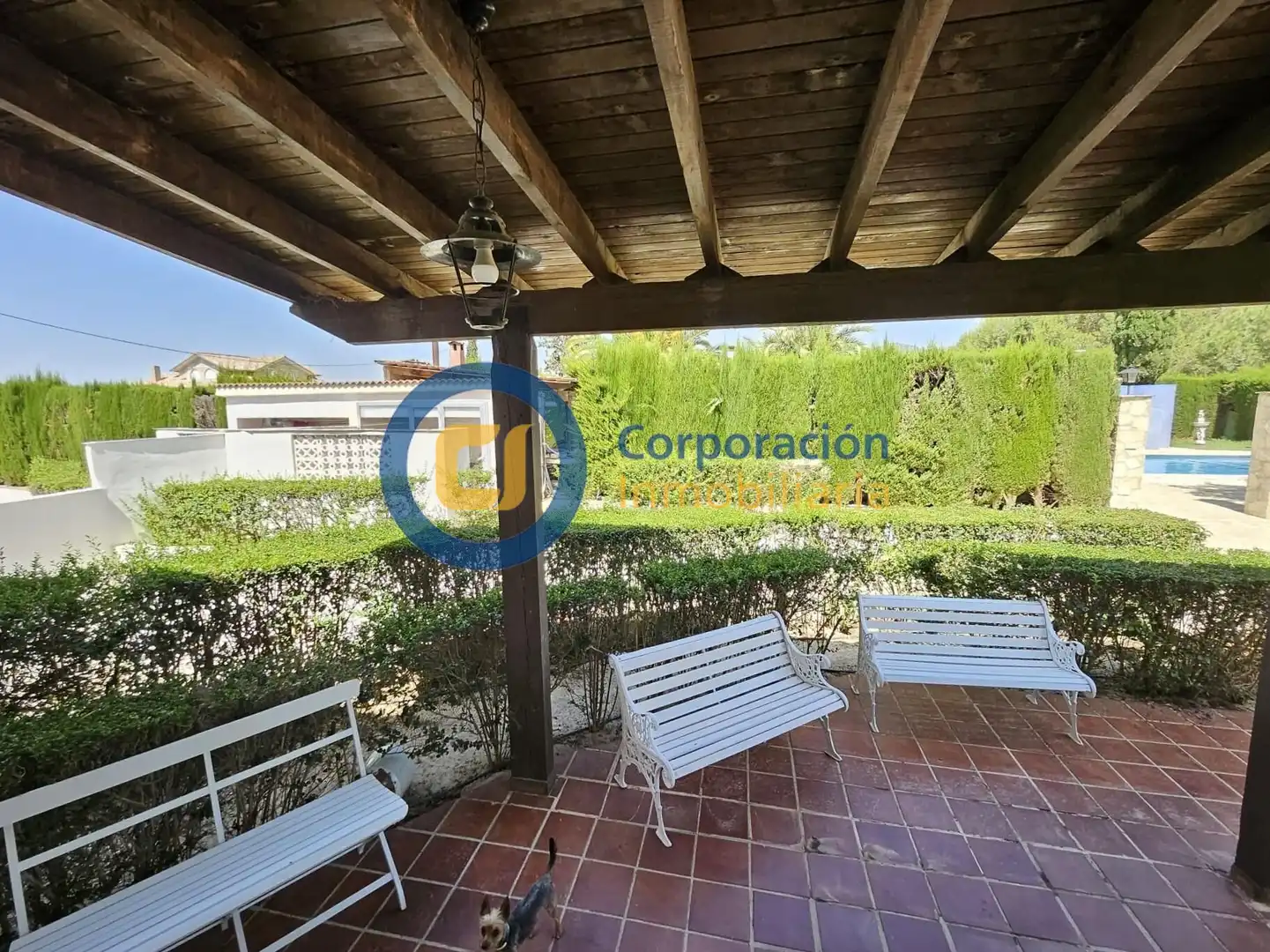 Terrassa de Casa o xalet en venda en Lorca amb Aire condicionat, Jardí privat i Piscina