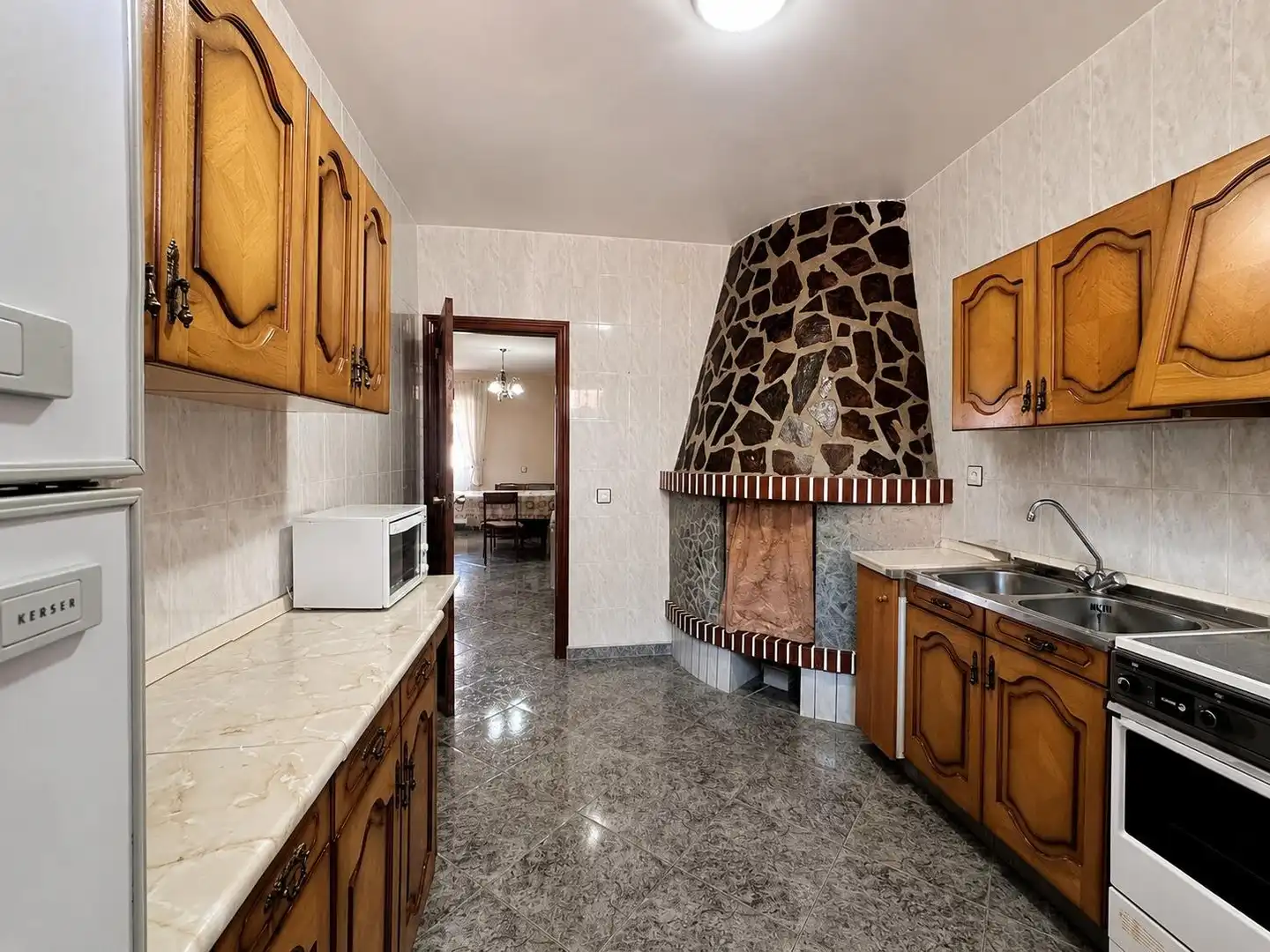 Cocina de Casa o chalet en venta en Madroñera con Aire acondicionado, Calefacción y Terraza