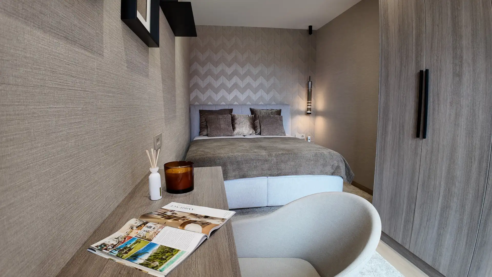 Bedroom of Attic for sale in Mijas  with Air Conditioner, Terrace and Swimming Pool