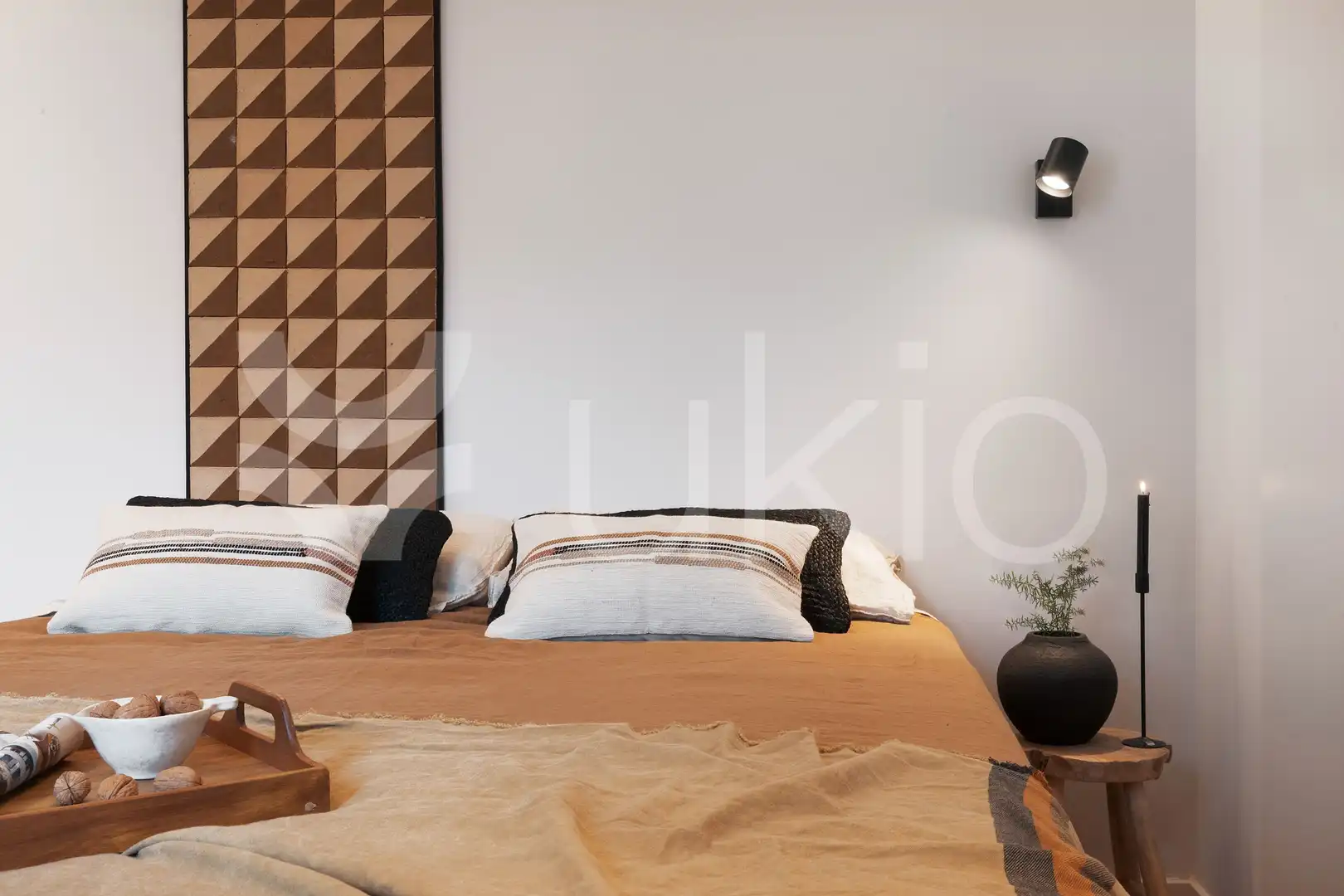 Schlafzimmer von Wohnung zur Miete in Barcelona mit Klimaanlage, Terrasse und Schwimmbad