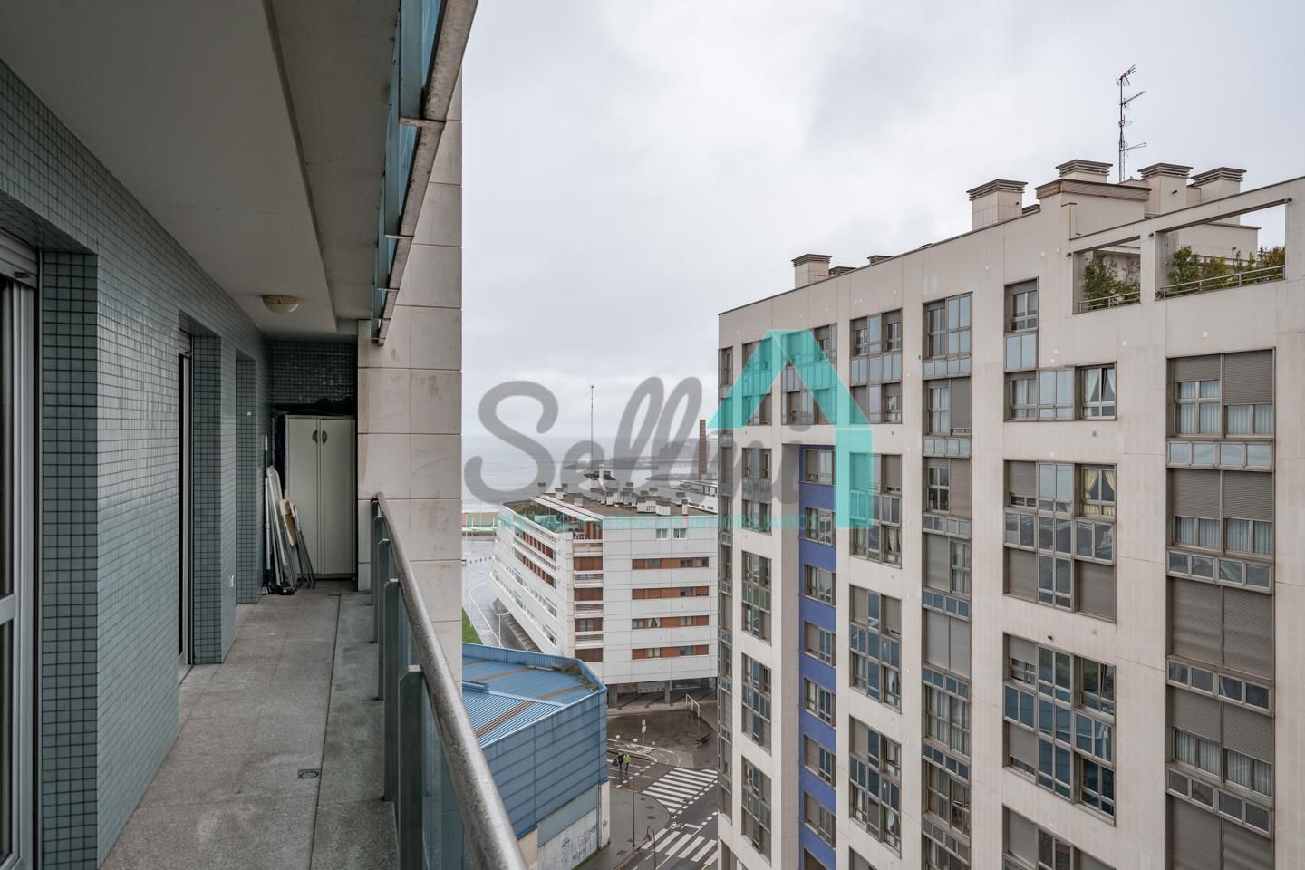 Balcony of Flat to rent in Gijón   with Heating, Parquet flooring and Terrace