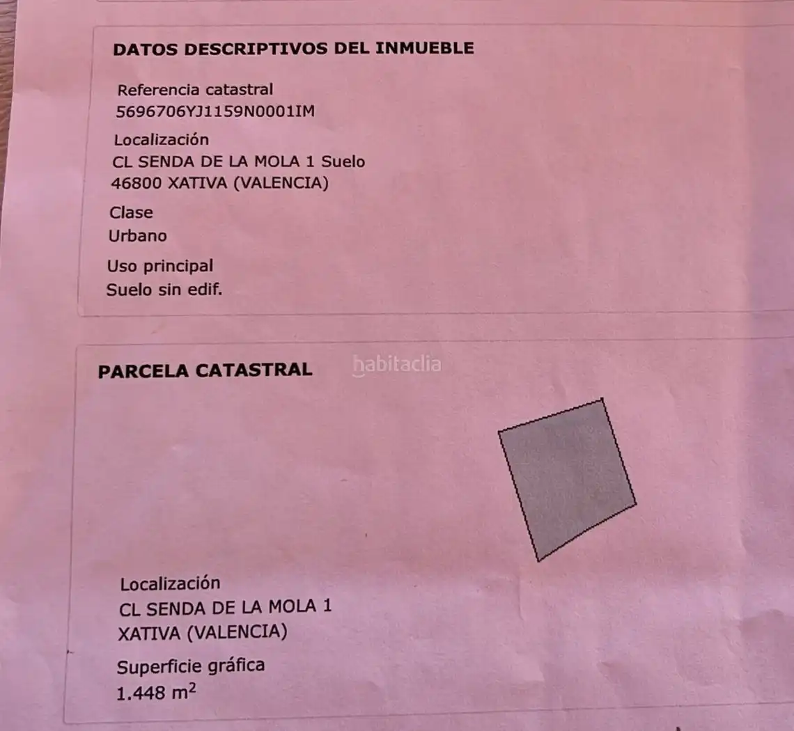 Terreno residencial en venta en I-3 la Mola Pol-46 40