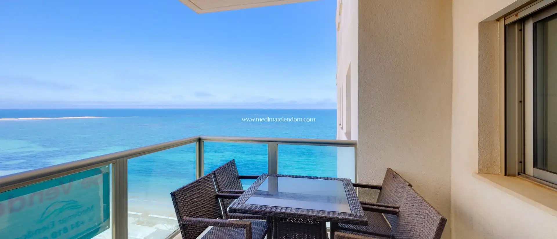 Balcony of Duplexes for sale in La Manga del Mar Menor  with Air Conditioner, Heating and Private garden