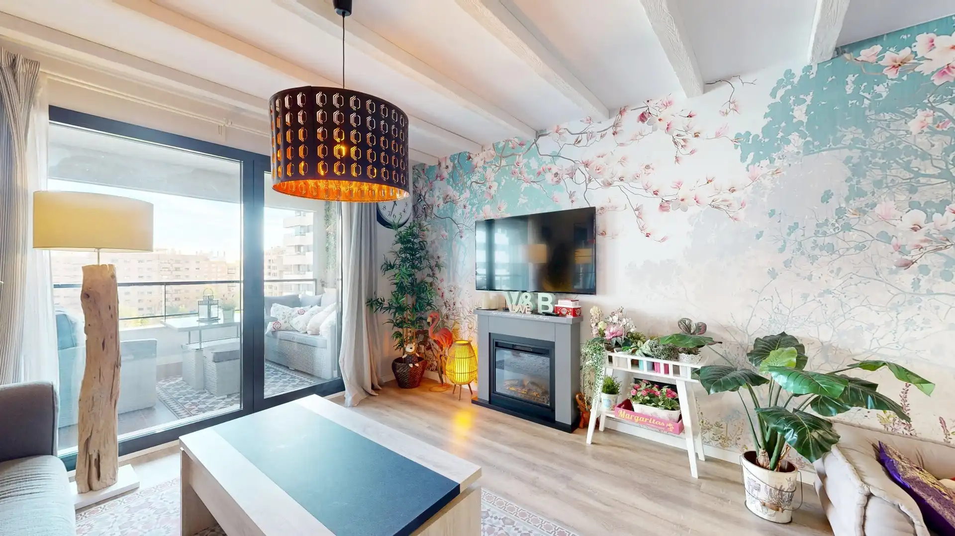 Sala d'estar de Pis en venda en Valencia amb Aire condicionat, Jardí privat i Terrassa