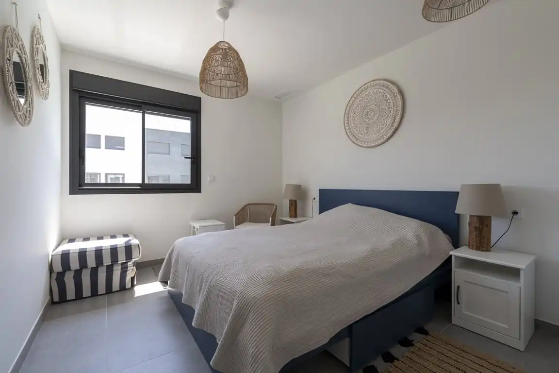 Schlafzimmer von Wohnungen zur Miete in Jávea / Xàbia mit Klimaanlage, Privatgarten und Gemeinschaftspool