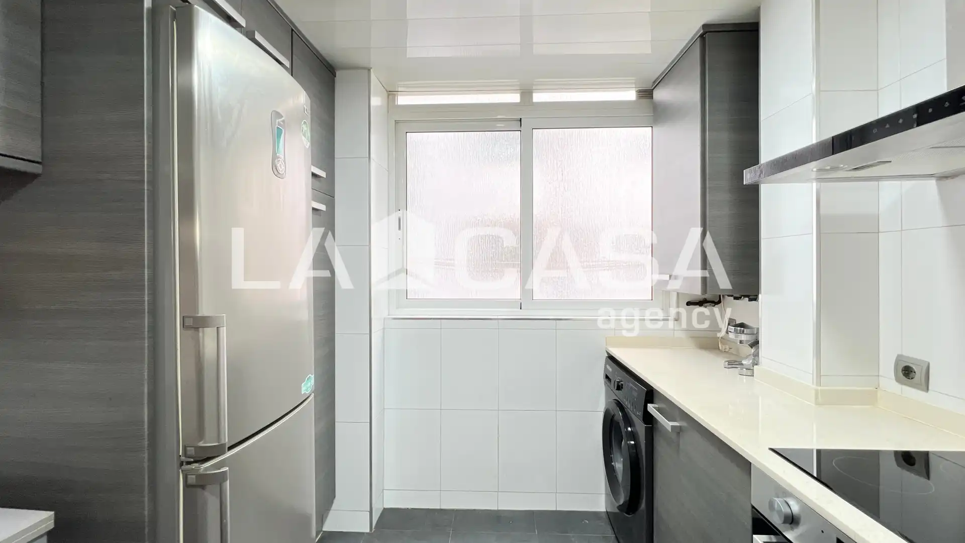 Kitchen of Flat for sale in Badalona  with Heating and Balcony